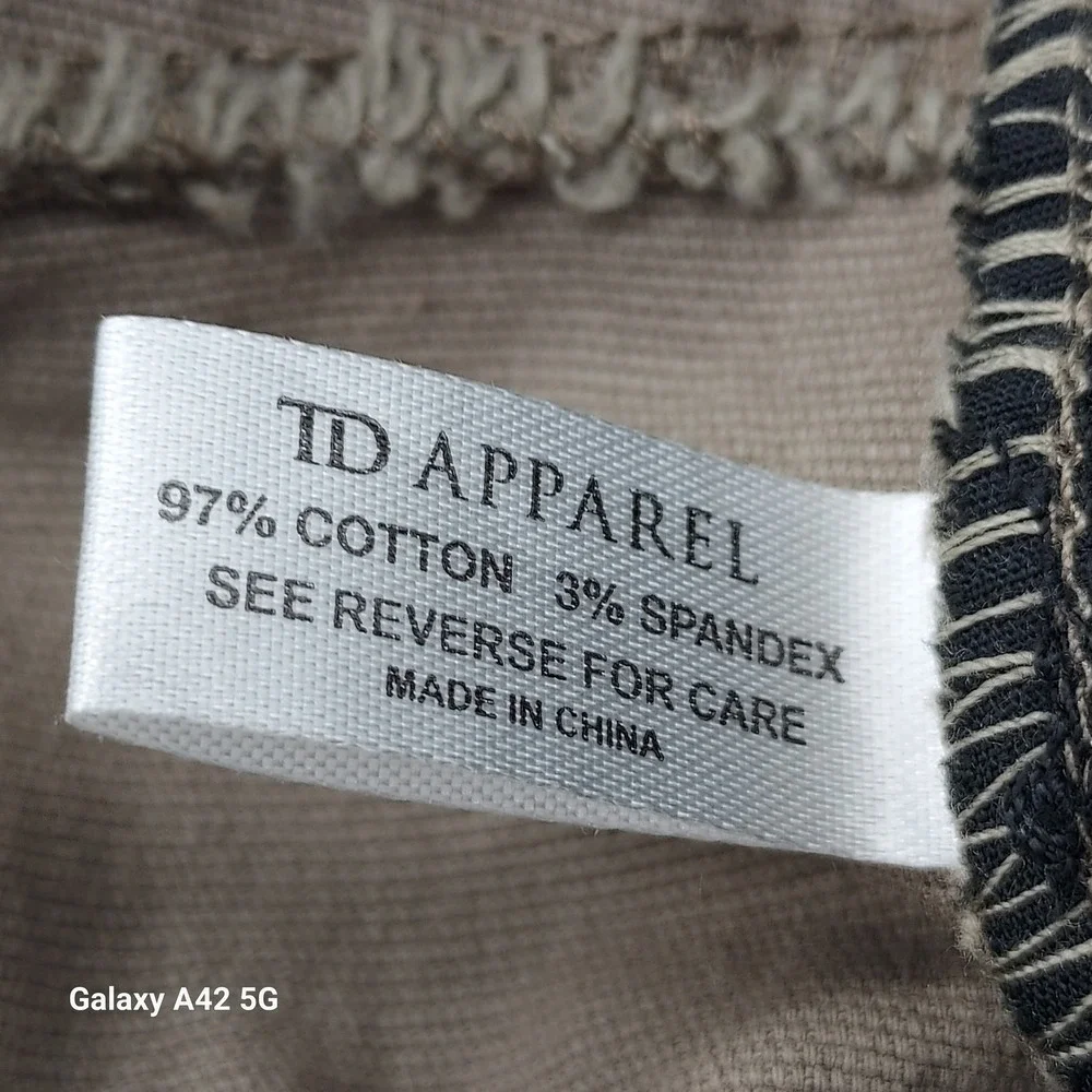 TD Apparel Braddock Pant Khaki Men's Size 40x30 Cargo‎ Work Utility